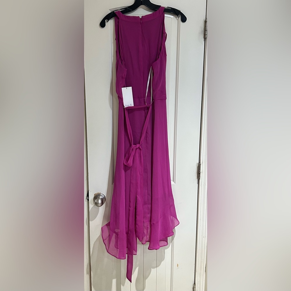 Elegant Fuchsia High Low Dress - Picture 4 of 7